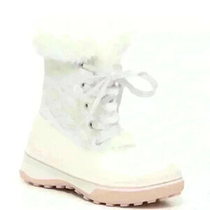 Kelly & Katie Aurora kids showboat silver white pink size 3M EUC let it go